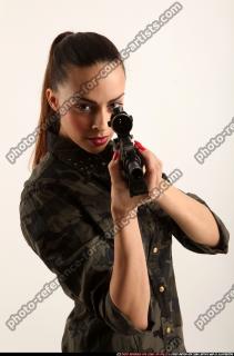 Jade Aiming M4A1 Rifle Pose